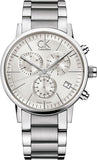 Buy Shop Calvin Klein Post Minimal White Dial Silver Steel Strap Watch for Men - K7627126 USA Online
