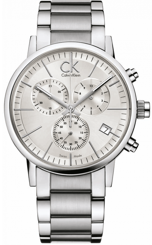 Buy Shop Calvin Klein Post Minimal White Dial Silver Steel Strap Watch for Men - K7627126 USA Online