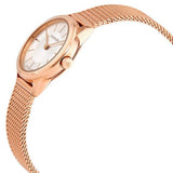 Buy Shop Calvin Klein Minimal White Dial Rose Gold Mesh Bracelet Watch for Women - K3M23626 USA Online