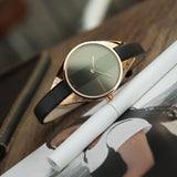 Buy Shop Calvin Klein Rebel Black Dial Black Leather Strap Watch for Women - K8P236C1 USA Online