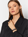 Buy Shop Calvin Klein Rebel Black Dial Black Leather Strap Watch for Women - K8P236C1 USA Online