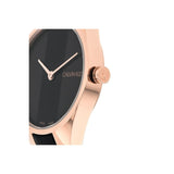 Buy Shop Calvin Klein Rebel Black Dial Black Leather Strap Watch for Women - K8P236C1 USA Online