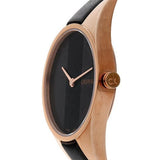 Buy Shop Calvin Klein Rebel Black Dial Black Leather Strap Watch for Women - K8P236C1 USA Online