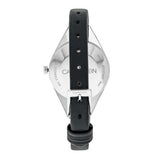 Buy Shop Calvin Klein Rebel Black Grey Dial Black Leather Strap Watch for Women - K8P231C1 USA Online