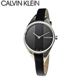 Buy Shop Calvin Klein Rebel Black Grey Dial Black Leather Strap Watch for Women - K8P231C1 USA Online