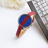 Buy Shop Calvin Klein Rebel Blue Maroon Dial Maroon Leather Strap Watch for Women - K8P231UN USA Online