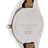 Buy Shop Calvin Klein Rebel Blue Maroon Dial Maroon Leather Strap Watch for Women - K8P231UN USA Online