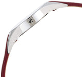 Buy Shop Calvin Klein Rebel Blue Maroon Dial Maroon Leather Strap Watch for Women - K8P231UN USA Online