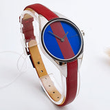 Buy Shop Calvin Klein Rebel Blue Maroon Dial Maroon Leather Strap Watch for Women - K8P231UN USA Online