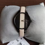 Buy Shop Calvin Klein Rebel Cream Black Dial Cream Leather Strap Watch for Women - K8P237X1 USA Online