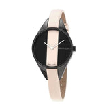Buy Shop Calvin Klein Rebel Cream Black Dial Cream Leather Strap Watch for Women - K8P237X1 USA Online