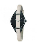 Buy Shop Calvin Klein Rebel Cream Black Dial Cream Leather Strap Watch for Women - K8P237X1 USA Online