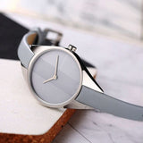 Buy Shop Calvin Klein Rebel Grey Dial Grey Leather Strap Watch for Women - K8P231Q4 USA Online