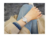 Buy Shop Calvin Klein Rebel Grey Dial Grey Leather Strap Watch for Women - K8P231Q4 USA Online