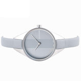 Buy Shop Calvin Klein Rebel Grey Dial Grey Leather Strap Watch for Women - K8P231Q4 USA Online