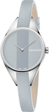 Buy Shop Calvin Klein Rebel Grey Dial Grey Leather Strap Watch for Women - K8P231Q4 USA Online