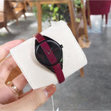 Buy Shop Calvin Klein Rebel Red Black Dial Red Leather Strap Watch for Women - K8P237U1 USA Online