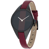 Buy Shop Calvin Klein Rebel Red Black Dial Red Leather Strap Watch for Women - K8P237U1 USA Online