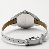 Buy Shop Calvin Klein Rebel White Black Dial White Leather Strap Watch for Women - K8P231L1 USA Online