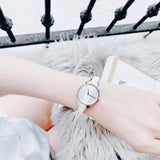 Buy Shop Calvin Klein Rebel White Dial White Leather Strap Watch for Women - K8P231L6 USA Online