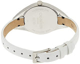 Buy Shop Calvin Klein Rebel White Dial White Leather Strap Watch for Women - K8P231L6 USA Online