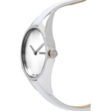 Buy Shop Calvin Klein Rebel White Dial White Leather Strap Watch for Women - K8P231L6 USA Online