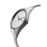 Buy Shop Calvin Klein Rebel White Dial White Leather Strap Watch for Women - K8P231L6 USA Online