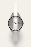 Buy Shop Calvin Klein Rebel White Dial White Leather Strap Watch for Women - K8P231L6 USA Online
