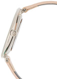 Buy Shop Calvin Klein Rise White Beige Dial Beige Leather Strap Watch for Women - K7A231XH USA Online