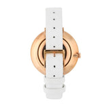 Buy Shop Calvin Klein Rise White Dial White Leather Strap Watch for Women - K7A236LH USA Online