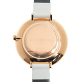 Buy Shop Calvin Klein Rise White Dial White Leather Strap Watch for Women - K7A236LH USA Online