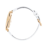 Buy Shop Calvin Klein Rise White Dial White Leather Strap Watch for Women - K7A236LH USA Online