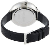 Buy Shop Calvin Klein Rise White Grey Dial Black Leather Strap Watch for Women - K7A231C3 USA Online