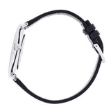 Buy Shop Calvin Klein Rise White Grey Dial Black Leather Strap Watch for Women - K7A231C3 USA Online