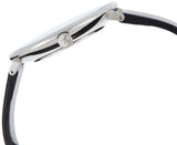Buy Shop Calvin Klein Rise White Grey Dial Black Leather Strap Watch for Women - K7A231C3 USA Online
