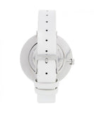 Buy Shop Calvin Klein Rise White Grey Dial White Leather Strap Watch for Women - K7A231L6 USA Online