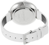 Buy Shop Calvin Klein Rise White Grey Dial White Leather Strap Watch for Women - K7A231L6 USA Online
