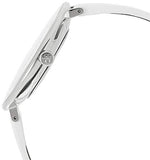 Buy Shop Calvin Klein Rise White Grey Dial White Leather Strap Watch for Women - K7A231L6 USA Online