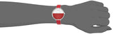Buy Shop Calvin Klein Rise Yellow Red Dial Red Leather Strap Watch for Women - K7A231UP USA Online