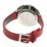 Buy Shop Calvin Klein Rise Yellow Red Dial Red Leather Strap Watch for Women - K7A231UP USA Online