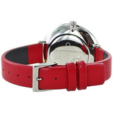 Buy Shop Calvin Klein Rise Yellow Red Dial Red Leather Strap Watch for Women - K7A231UP USA Online