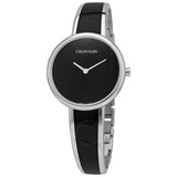 Buy Shop Calvin Klein Seduce Black Dial Two Tone Steel Strap Watch for Women - K4E2N111 USA Online