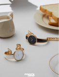 Buy Shop Calvin Klein Seduce Black Dial Two Tone Steel Strap Watch for Women - K4E2NX1S USA Online
