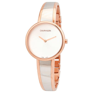 Buy Shop Calvin Klein Seduce Silver Dial Two Tone Steel Strap Watch for Women - K4E2N61Y USA Online
