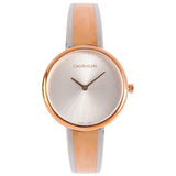 Buy Shop Calvin Klein Seduce Silver Dial Two Tone Steel Strap Watch for Women - K4E2N61X USA Online