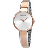 Buy Shop Calvin Klein Seduce Silver Dial Two Tone Steel Strap Watch for Women - K4E2N61X USA Online