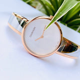 Buy Shop Calvin Klein Seduce Silver Dial Two Tone Steel Strap Watch for Women - K4E2N61Y USA Online