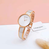 Buy Shop Calvin Klein Seduce Silver Dial Two Tone Steel Strap Watch for Women - K4E2N61Y USA Online