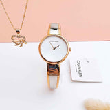 Buy Shop Calvin Klein Seduce Silver Dial Two Tone Steel Strap Watch for Women - K4E2N61Y USA Online