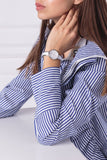 Buy Shop Calvin Klein Seduce White Dial Two Tone Steel Strap Watch for Women - K4E2N116 USA Online